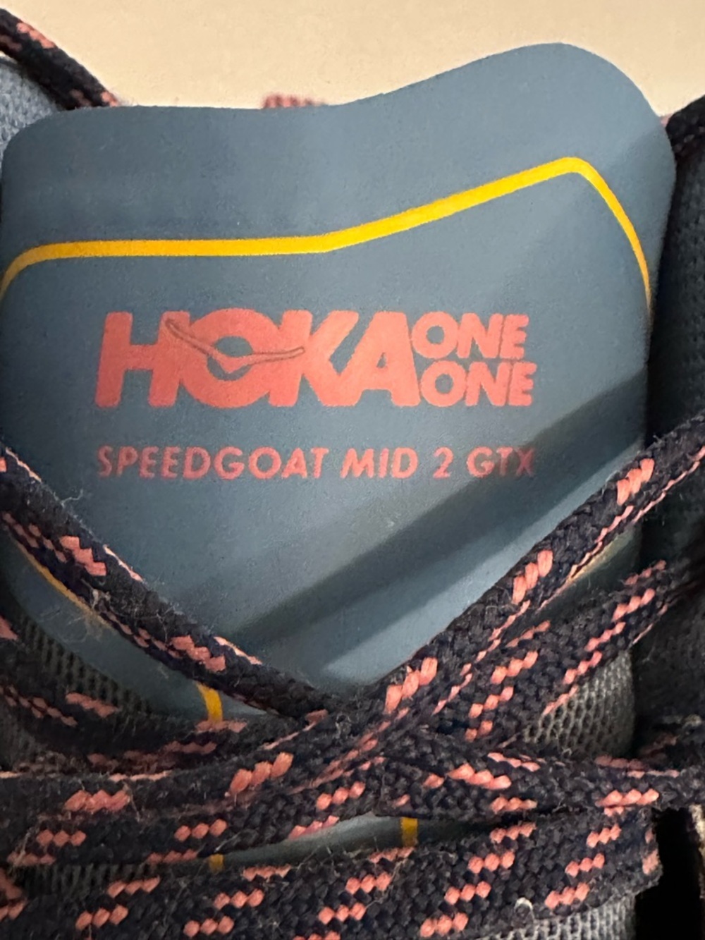 Hoka W Speedgoat Mid 2 GTX Shoes Provincial Blue/Saffron Size 6.5 - Picture 7 of 7